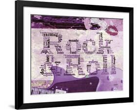 Rock and Roll Kiss-Diane Stimson-Framed Art Print