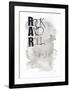 Rock and Roll-Design Fabrikken-Framed Art Print