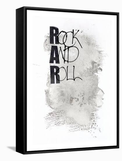 Rock and Roll-Design Fabrikken-Framed Stretched Canvas