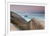 Rock and Sea Praia Da Joaquina Beach in Santa Catarina State at Sunrise-Alex Saberi-Framed Photographic Print