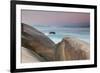 Rock and Sea Praia Da Joaquina Beach in Santa Catarina State at Sunrise-Alex Saberi-Framed Photographic Print