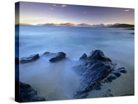 Rock and Sea, Sound of Taransay, South Harris, Outer Hebrides, Scotland, United Kingdom, Europe-Patrick Dieudonne-Stretched Canvas