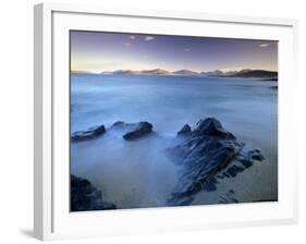 Rock and Sea, Sound of Taransay, South Harris, Outer Hebrides, Scotland, United Kingdom, Europe-Patrick Dieudonne-Framed Photographic Print