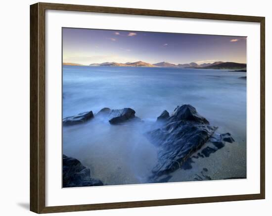 Rock and Sea, Sound of Taransay, South Harris, Outer Hebrides, Scotland, United Kingdom, Europe-Patrick Dieudonne-Framed Photographic Print