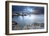 Rock and Spindle on the Fife Coast Near St. Andrews, Fife, Scotland, United Kingdom, Europe-Mark Sunderland-Framed Photographic Print