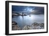 Rock and Spindle on the Fife Coast Near St. Andrews, Fife, Scotland, United Kingdom, Europe-Mark Sunderland-Framed Photographic Print