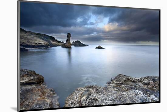 Rock and Spindle on the Fife Coast Near St. Andrews, Fife, Scotland, United Kingdom, Europe-Mark Sunderland-Mounted Photographic Print