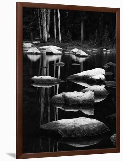 Rock and Water, High Sierra, 1972-Brett Weston-Framed Photographic Print