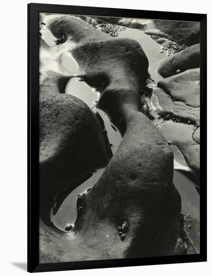 Rock and Water, Point Lobos, California, 1934-Brett Weston-Framed Photographic Print