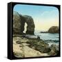 Rock Arch at Perran Beach, Cornwall, Late 19th or Early 20th Century-null-Framed Stretched Canvas