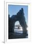 Rock arch, Cape giant, Sakhalin, Russia, Eurasia-Michael Runkel-Framed Photographic Print