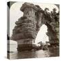 Rock Arch in Matsushima Bay, South-East Japan, 1904-Underwood & Underwood-Stretched Canvas