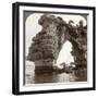 Rock Arch in Matsushima Bay, South-East Japan, 1904-Underwood & Underwood-Framed Photographic Print