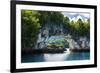 Rock Arch in the Rock Islands, Palau, Central Pacific, Pacific-Michael Runkel-Framed Photographic Print