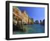 Rock Arches and Cliffs at Ponte Da Piedade Near Lagos, Algarve, Portugal, Europe-Neale Clarke-Framed Photographic Print
