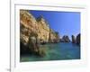 Rock Arches and Cliffs at Ponte Da Piedade Near Lagos, Algarve, Portugal, Europe-Neale Clarke-Framed Photographic Print