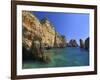 Rock Arches and Cliffs at Ponte Da Piedade Near Lagos, Algarve, Portugal, Europe-Neale Clarke-Framed Photographic Print