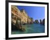 Rock Arches and Cliffs at Ponte Da Piedade Near Lagos, Algarve, Portugal, Europe-Neale Clarke-Framed Photographic Print