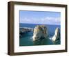 Rock Arches, Beirut, Lebanon, Mediterranean Sea, Middle East-Alison Wright-Framed Photographic Print