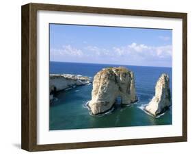 Rock Arches, Beirut, Lebanon, Mediterranean Sea, Middle East-Alison Wright-Framed Photographic Print