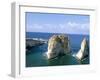 Rock Arches, Beirut, Lebanon, Mediterranean Sea, Middle East-Alison Wright-Framed Photographic Print