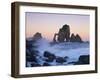 Rock Arches in the Sea, Gaztelugatxe, Basque Country, Bay of Biscay, Spain, October 2008-Popp-Hackner-Framed Premium Photographic Print