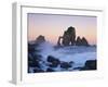 Rock Arches in the Sea, Gaztelugatxe, Basque Country, Bay of Biscay, Spain, October 2008-Popp-Hackner-Framed Premium Photographic Print