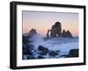 Rock Arches in the Sea, Gaztelugatxe, Basque Country, Bay of Biscay, Spain, October 2008-Popp-Hackner-Framed Photographic Print