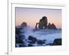 Rock Arches in the Sea, Gaztelugatxe, Basque Country, Bay of Biscay, Spain, October 2008-Popp-Hackner-Framed Photographic Print