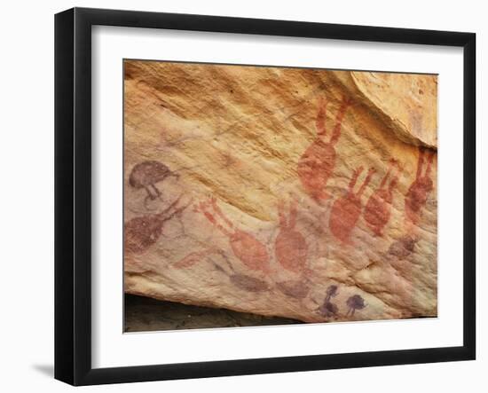 Rock Art, Split Rock, Leura, Queensland, Australia, Pacific-Jochen Schlenker-Framed Photographic Print