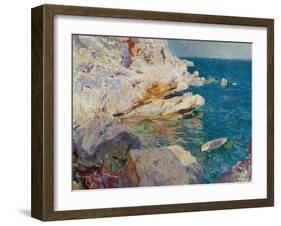 Rock at Jávea-Joaqu?n Sorolla y Bastida-Framed Premium Giclee Print