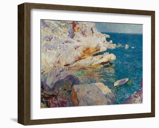 Rock at Jávea-Joaqu?n Sorolla y Bastida-Framed Giclee Print