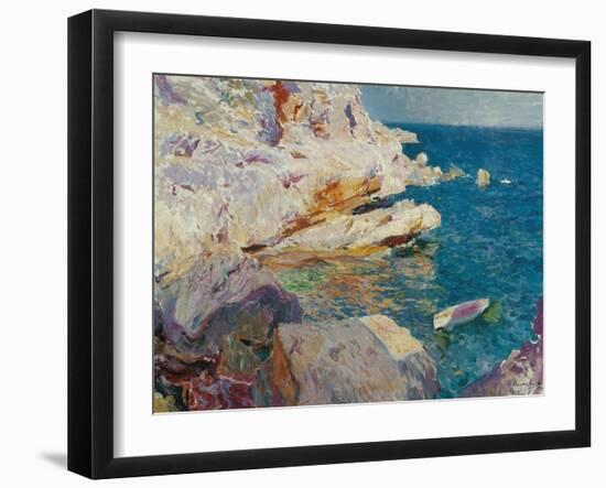 Rock at Jávea-Joaqu?n Sorolla y Bastida-Framed Giclee Print