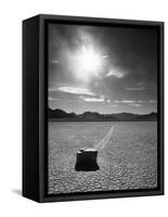 Rock at Racetrack Playa-Aaron Horowitz-Framed Stretched Canvas