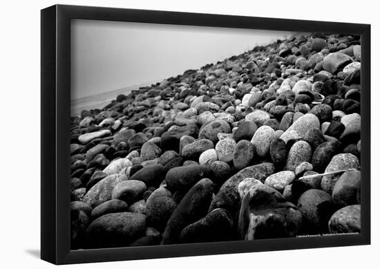 Rock Beach in Lima Peru-null-Framed Poster