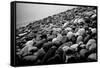 Rock Beach in Lima Peru-null-Framed Stretched Canvas