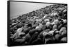 Rock Beach in Lima Peru-null-Framed Stretched Canvas