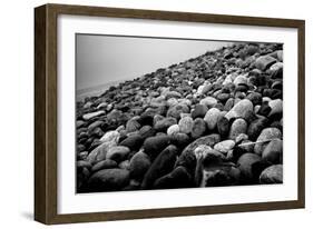 Rock Beach in Lima Peru-null-Framed Photo