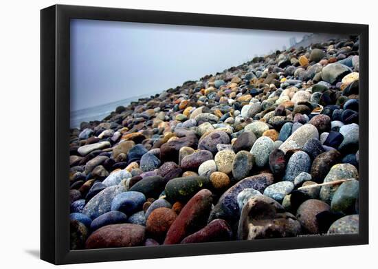 Rock Beach Lima Peru-null-Framed Poster