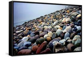 Rock Beach Lima Peru-null-Framed Stretched Canvas