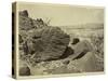 Rock Carved by Drifting Sand, Below Fortification Rock, Arizona, 1871-Timothy O'Sullivan-Stretched Canvas