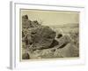 Rock Carved by Drifting Sand, Below Fortification Rock, Arizona, 1871-Timothy O'Sullivan-Framed Photographic Print