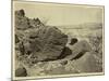 Rock Carved by Drifting Sand, Below Fortification Rock, Arizona, 1871-Timothy O'Sullivan-Mounted Photographic Print