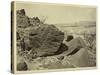 Rock Carved by Drifting Sand, Below Fortification Rock, Arizona, 1871-Timothy O'Sullivan-Stretched Canvas