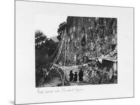 Rock Carved with Buddhist Figures, Tibet, 1903-04-John Claude White-Mounted Giclee Print