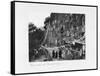 Rock Carved with Buddhist Figures, Tibet, 1903-04-John Claude White-Framed Stretched Canvas