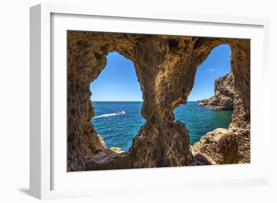 Rock Cave, Algar Seco, Carvoeiro, Algarve, Portugal-Sabine Lubenow-Framed Photographic Print