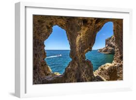 Rock Cave, Algar Seco, Carvoeiro, Algarve, Portugal-Sabine Lubenow-Framed Photographic Print