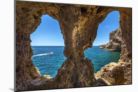 Rock Cave, Algar Seco, Carvoeiro, Algarve, Portugal-Sabine Lubenow-Mounted Photographic Print