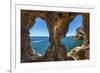 Rock Cave, Algar Seco, Carvoeiro, Algarve, Portugal-Sabine Lubenow-Framed Photographic Print